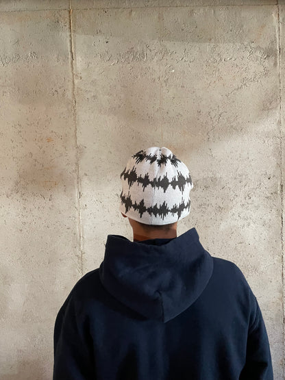 SOUNDWAVE BEANIE ( WHITE )