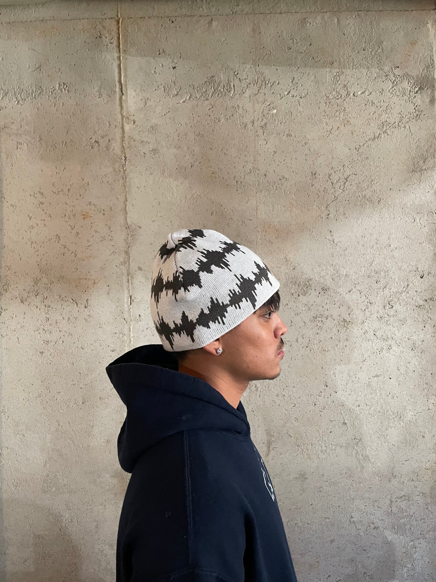 SOUNDWAVE BEANIE ( WHITE )