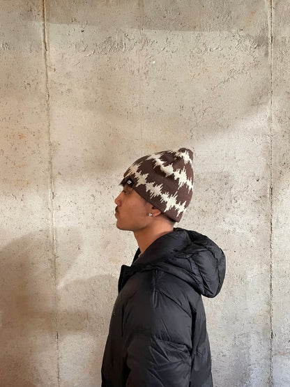 SOUNDWAVE BEANIE ( BROWN )