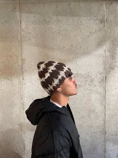 SOUNDWAVE BEANIE ( BROWN )