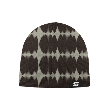 SOUNDWAVE BEANIE ( BROWN )