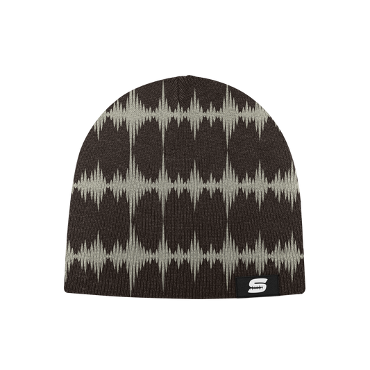 SOUNDWAVE BEANIE ( BROWN )