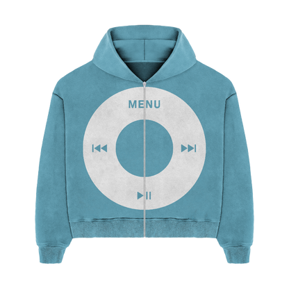 "Ipod" zip up (blue)