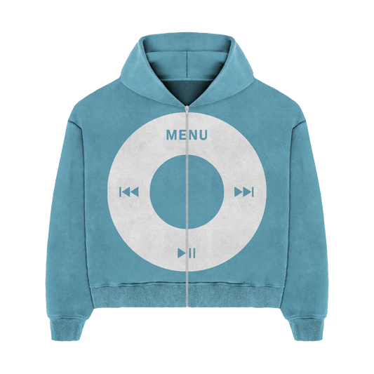 "Ipod" zip up (blue)