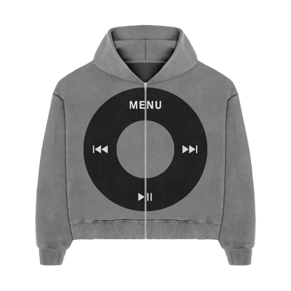 "Ipod" zip up (Black)