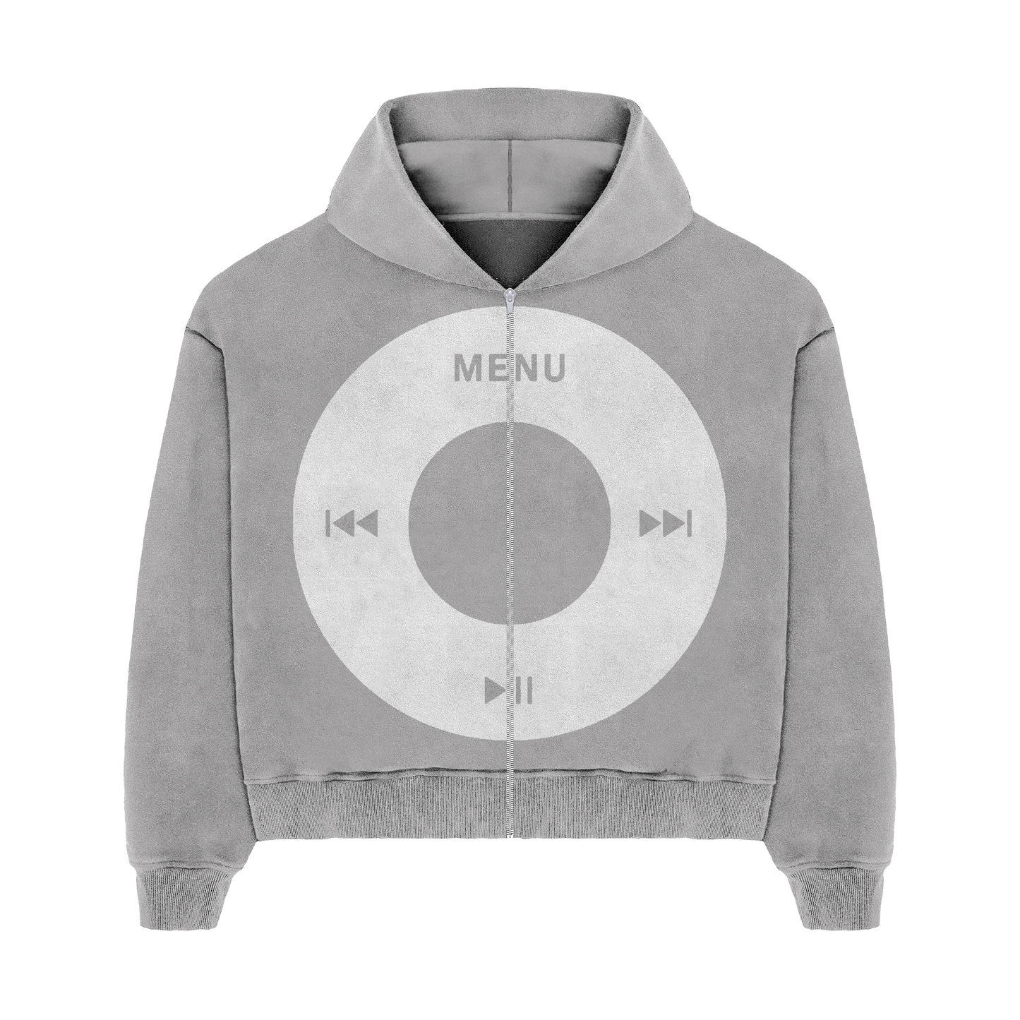 "ipod" zip up (grey)