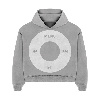 "ipod" zip up (grey)