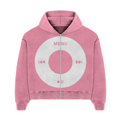 "Ipod" zip up (pink)